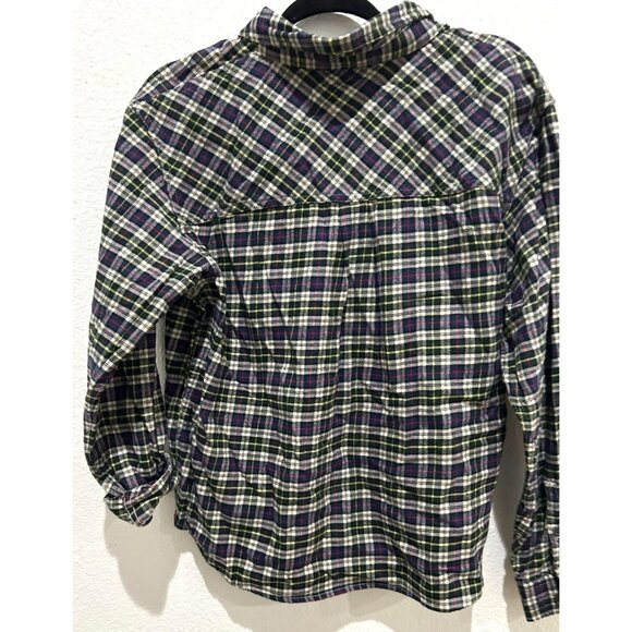 NEW Alpine Design Women's Flannel, Large, Navy/Cream Timberline Pld MSRP $48 - Picture 3 of 4